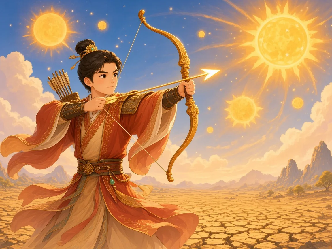 后羿射下九个太阳