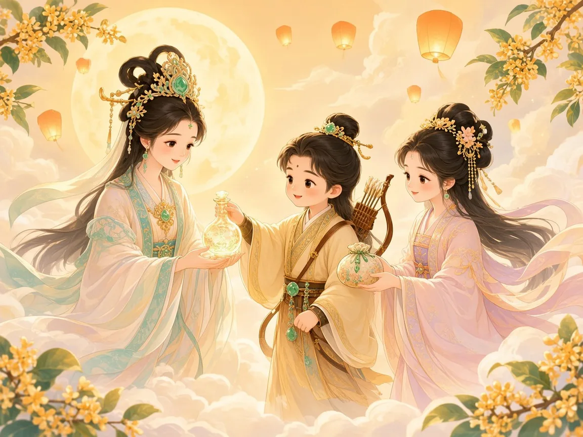后羿得到不死药