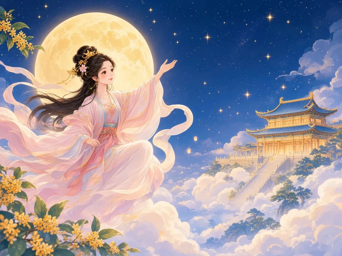 嫦娥飞向月亮