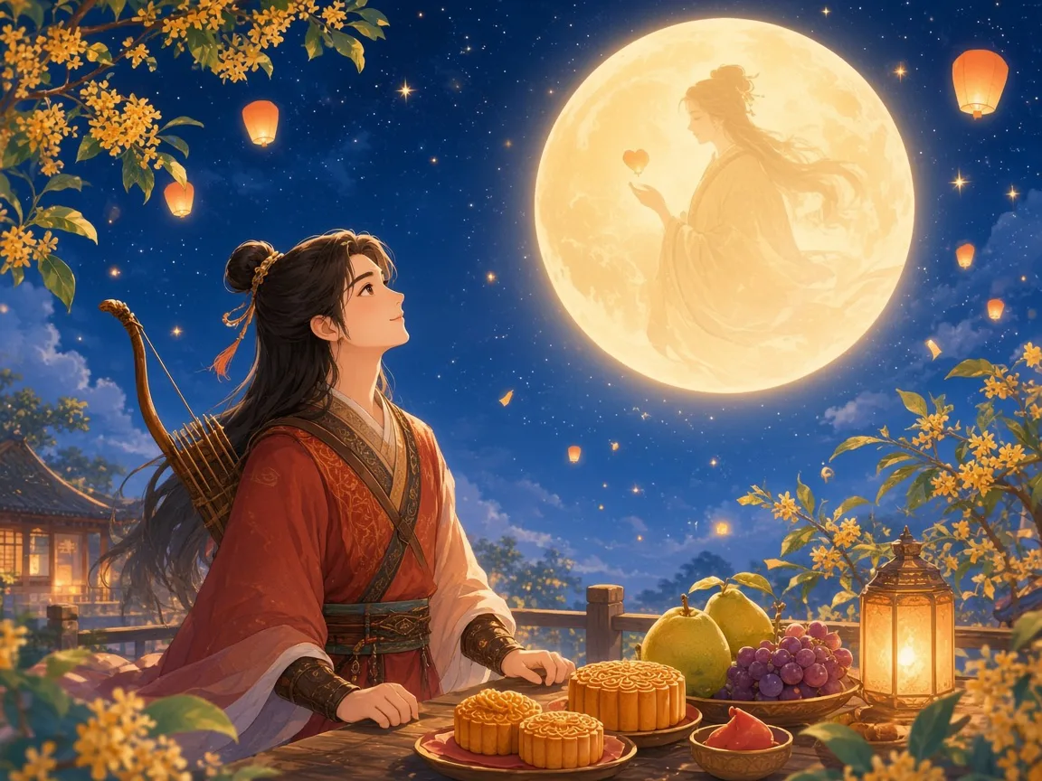 后羿遥祭嫦娥与中秋习俗