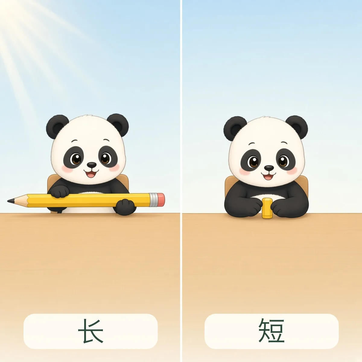 长 long，短 short