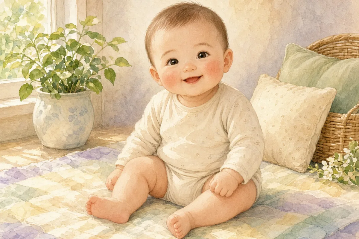 插画：白白胖胖，形容人长得白净胖乎