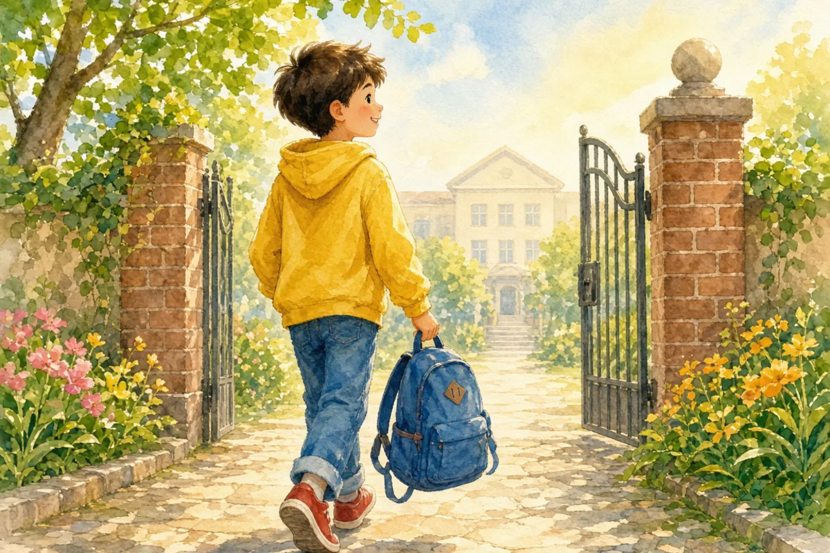 插画：高高兴兴，形容非常愉快