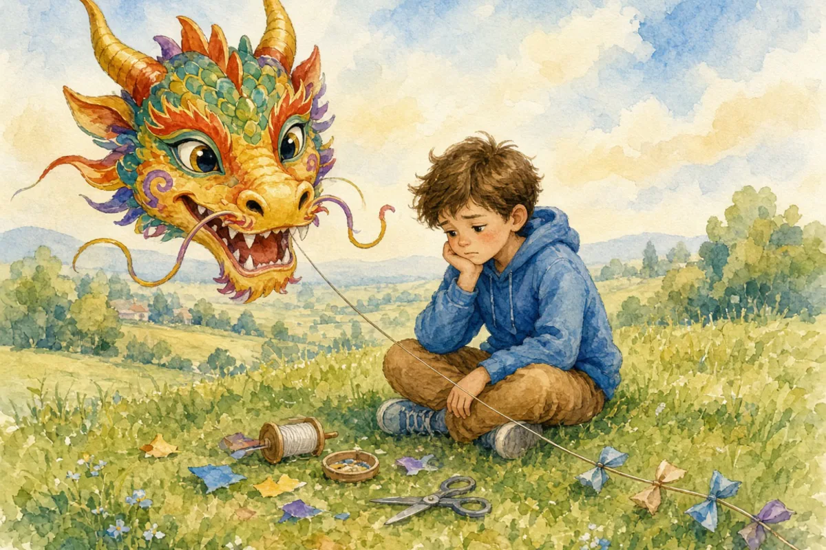 插画：虎头蛇尾，比喻做事有始无终，起初声势很大，后来劲头很小
