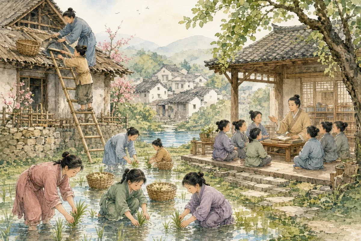 插画：励精图治，振奋精神，想办法治理好国家