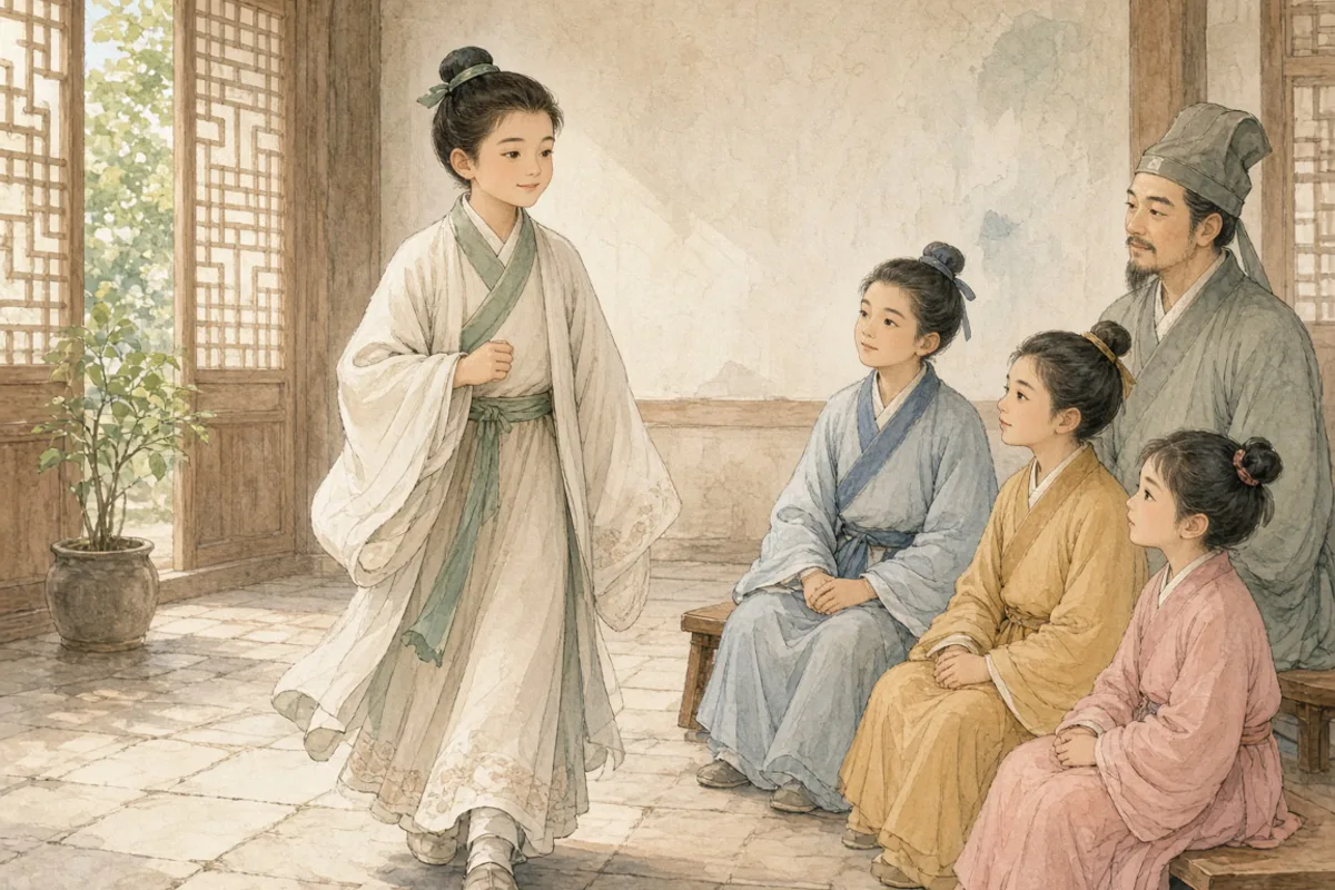 插画：毛遂自荐，比喻自告奋勇，自己推荐自己担任某项工作