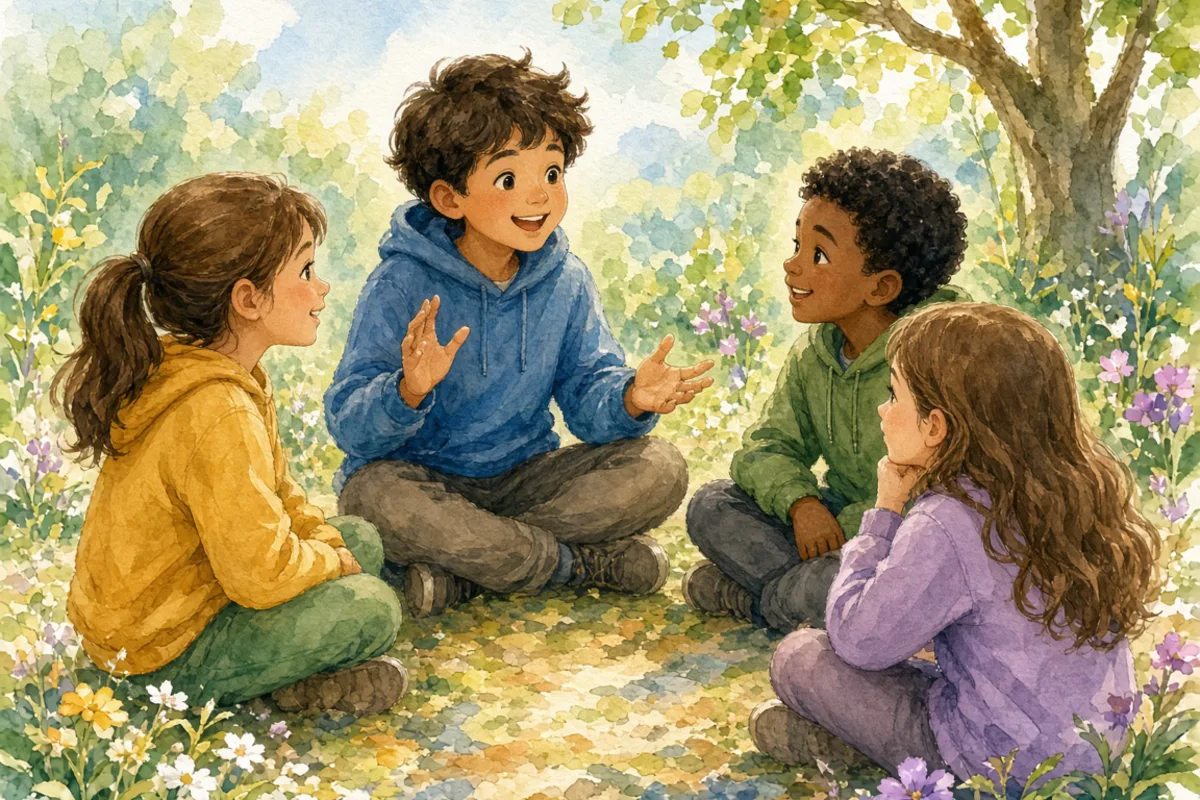 插画：能说会道，很会说话