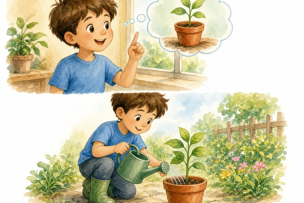 插画：言行一致，说的和做的完全一样