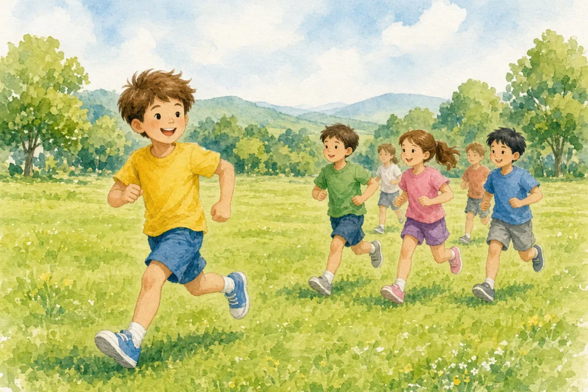 插画：一马当先，形容走在最前面，起带头作用