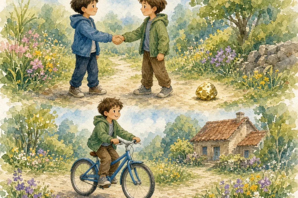 插画：一诺千金，许下的诺言有千金的价值，形容说话算数，极有信用