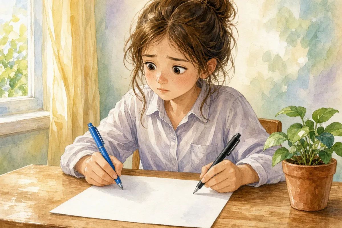 插画：犹豫不决，拿不定主意