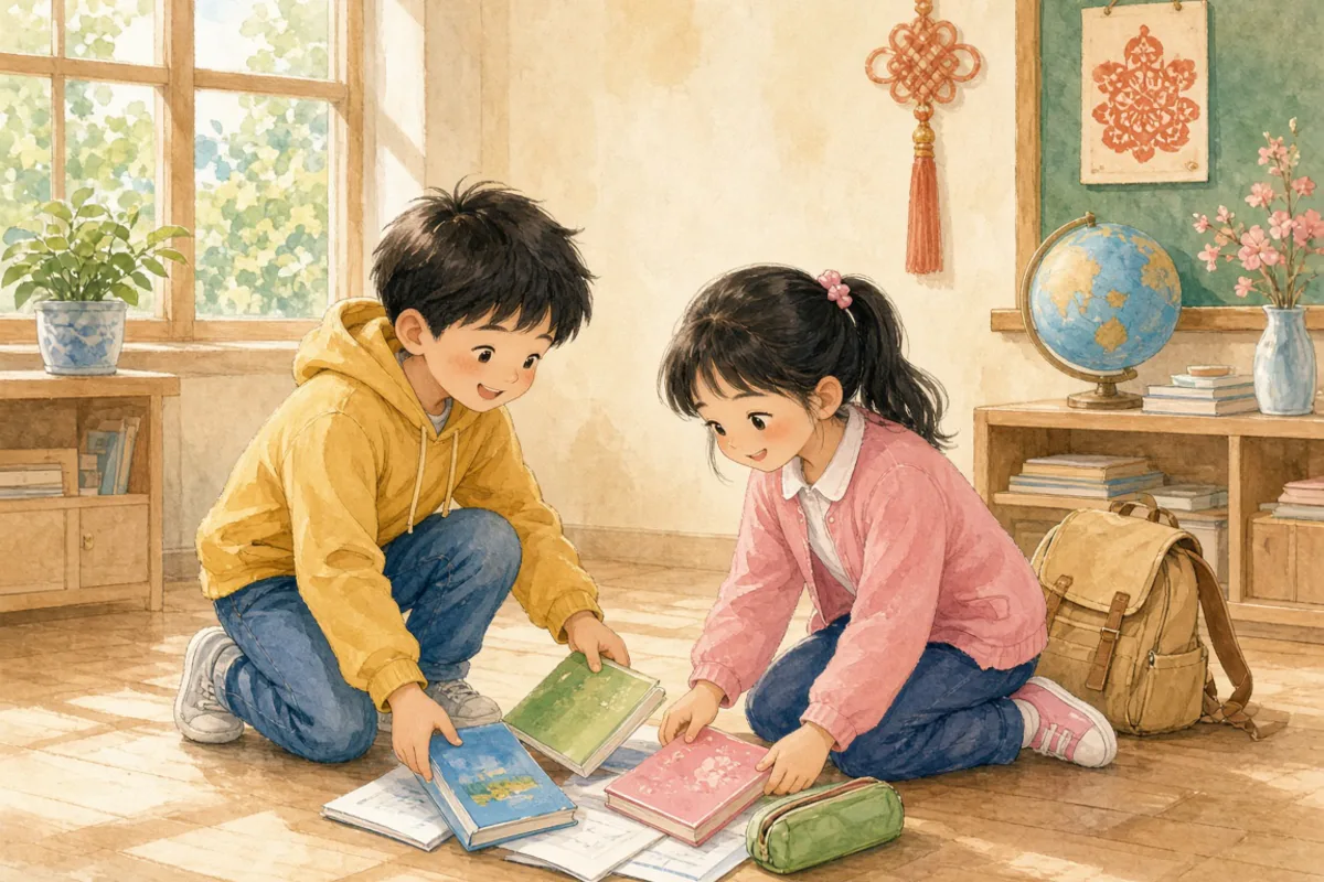 插画：助人为乐，把帮助别人当作快乐的事