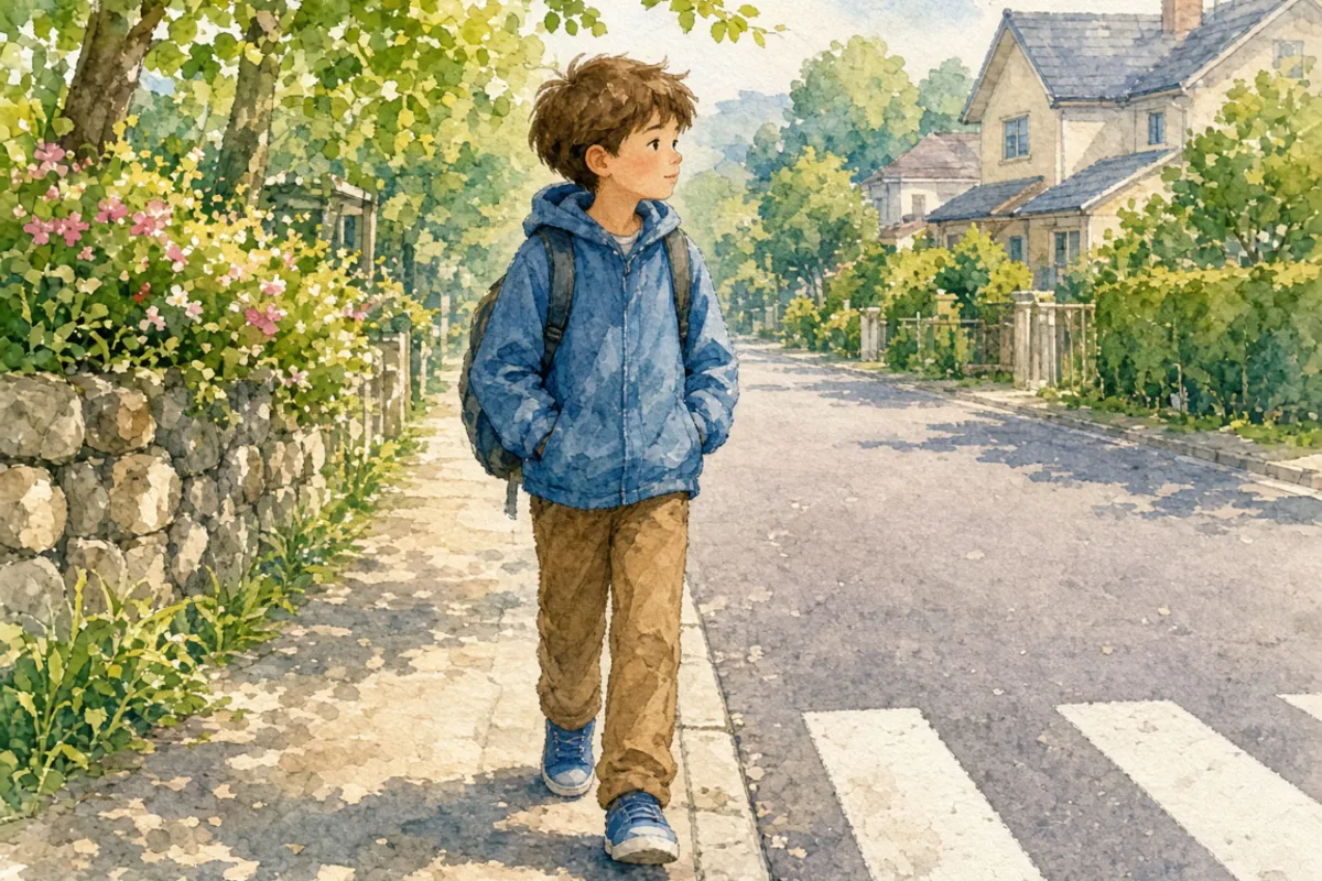 插画：左顾右盼，一边看左边，一边看右边