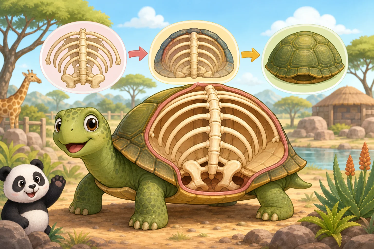A Turtle's Shell Is Bone