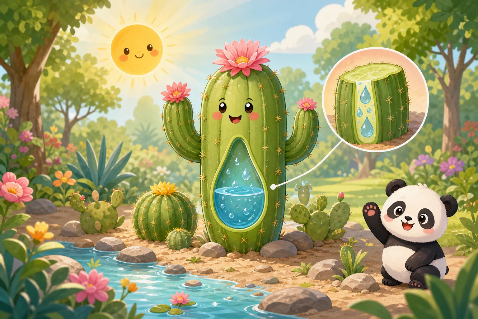 Cacti Store Water