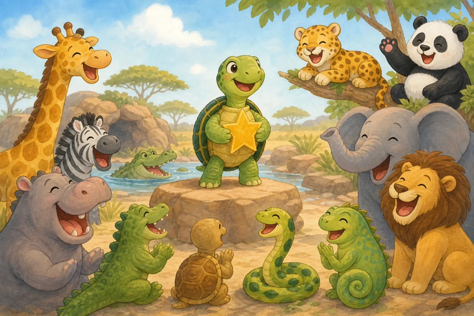 Chameleon Goes to School