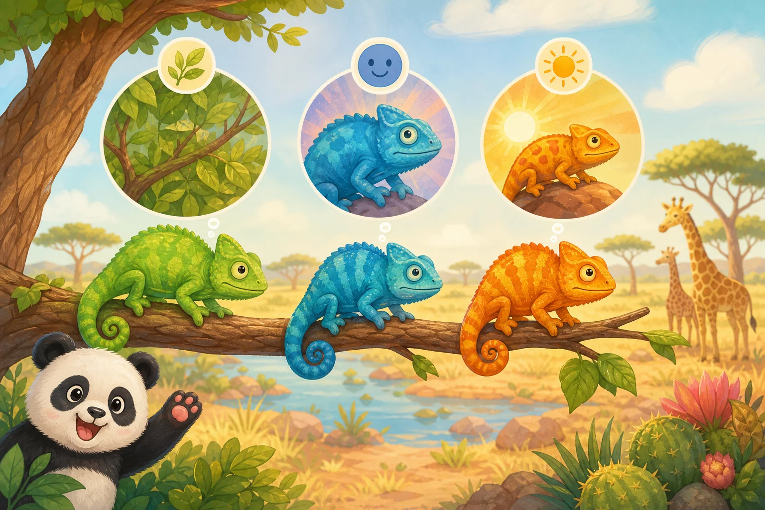 Chameleons Change Color