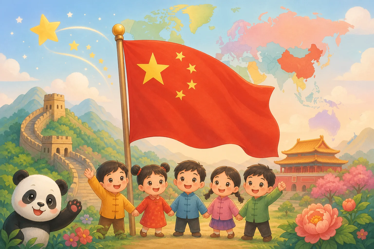China Five-Star Flag