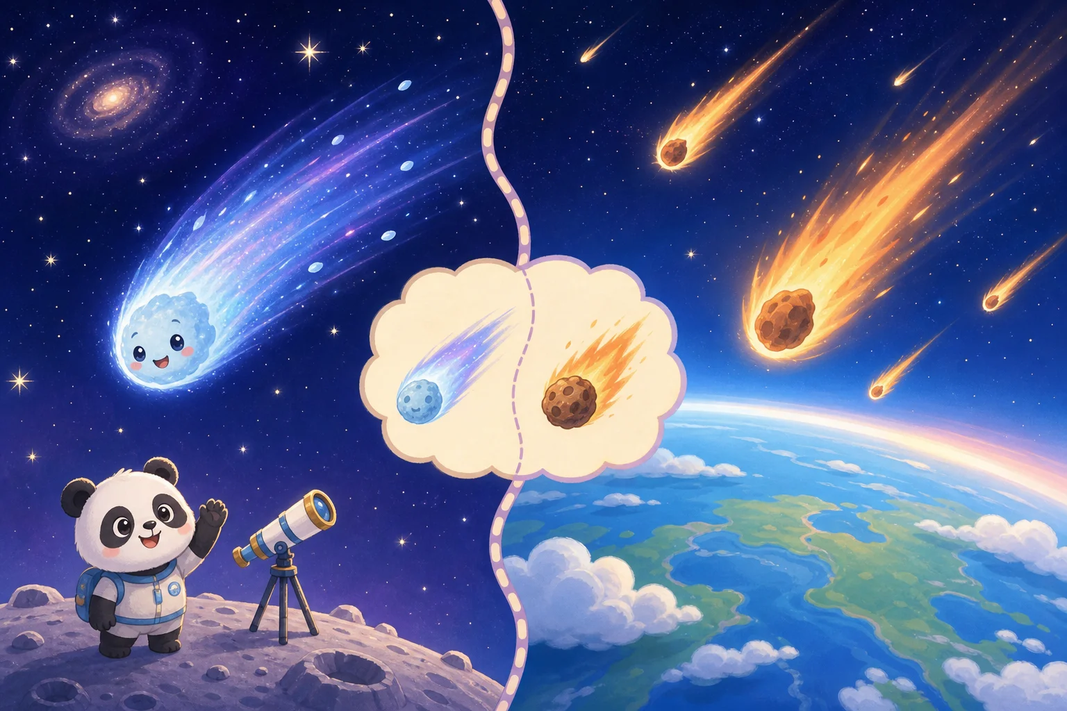 Comet vs Meteor