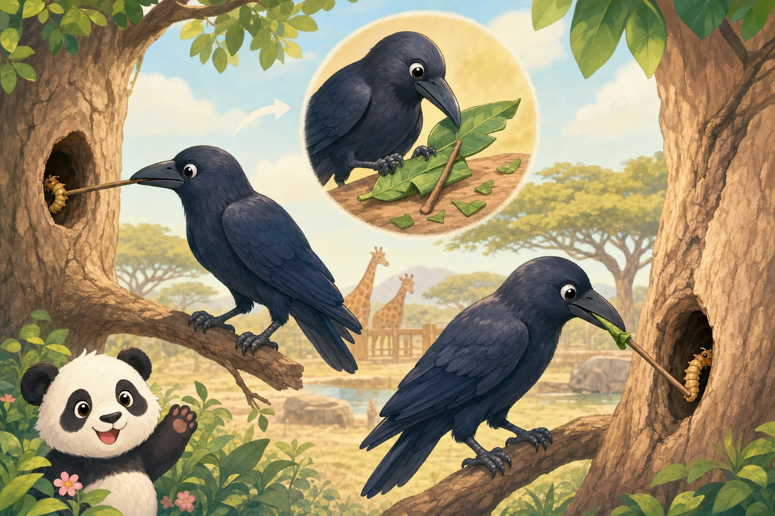 Crows Can Use Tools