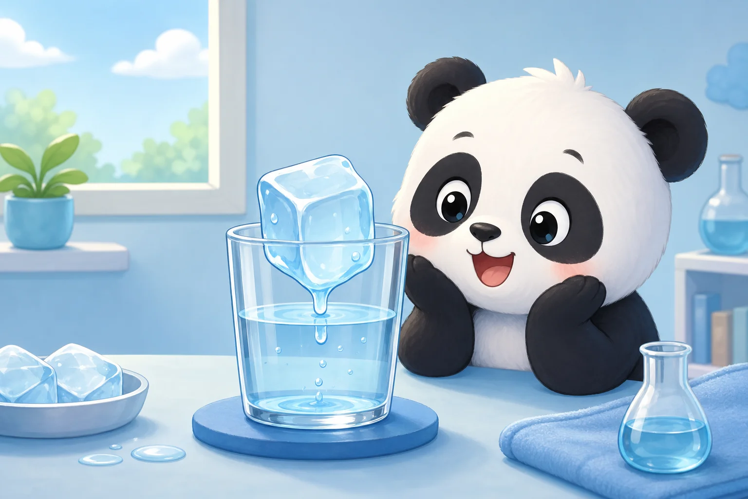 Ice Melts into Water