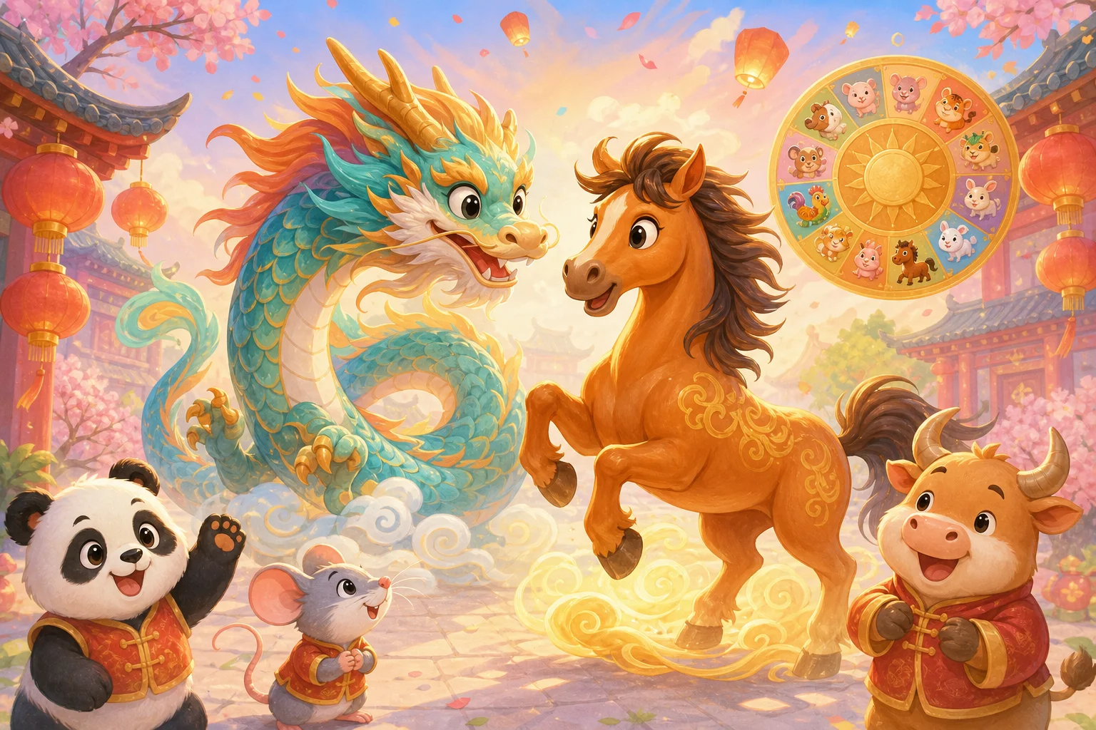 Idiom: 'Spirit of Dragon and Horse'