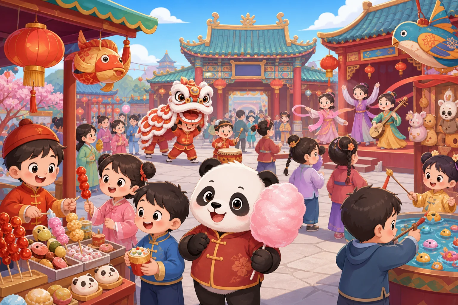 Lively Temple Fairs