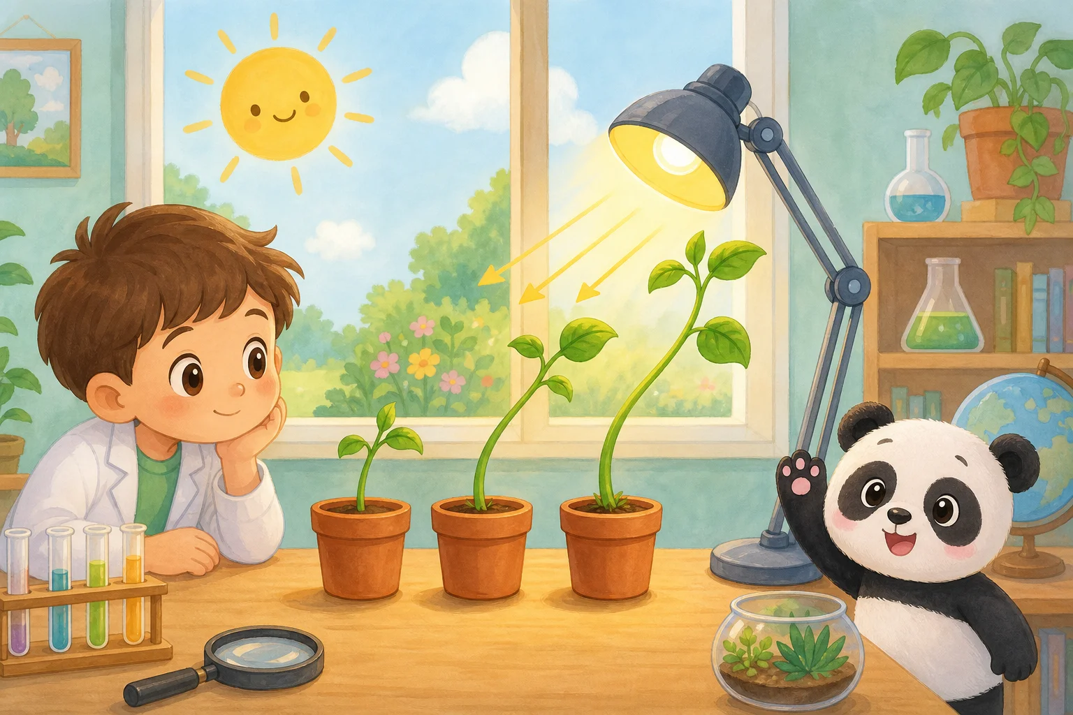 Plants Grow Toward Light