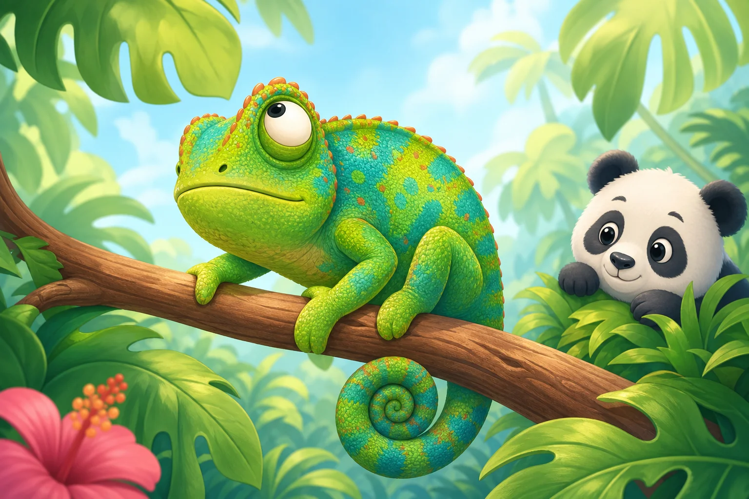 The Chameleon's Two Eyes