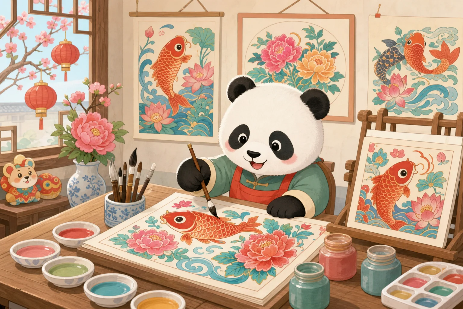 The Colors of New Year Paintings