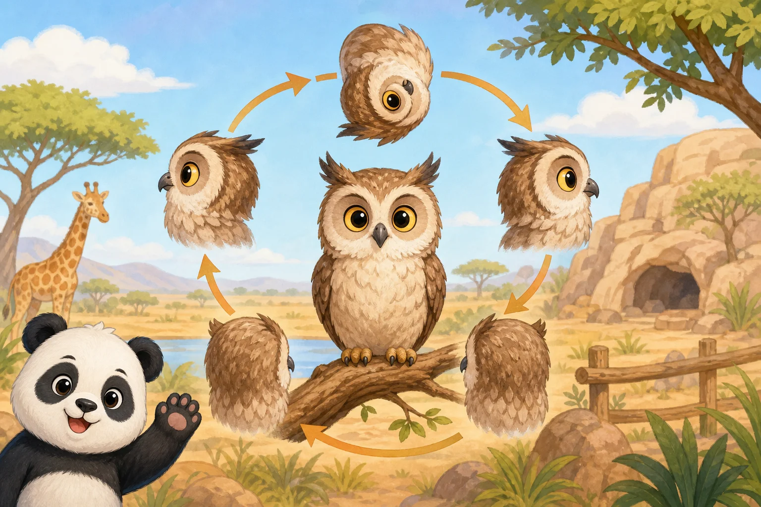 The Owl's Head-Turning Ability