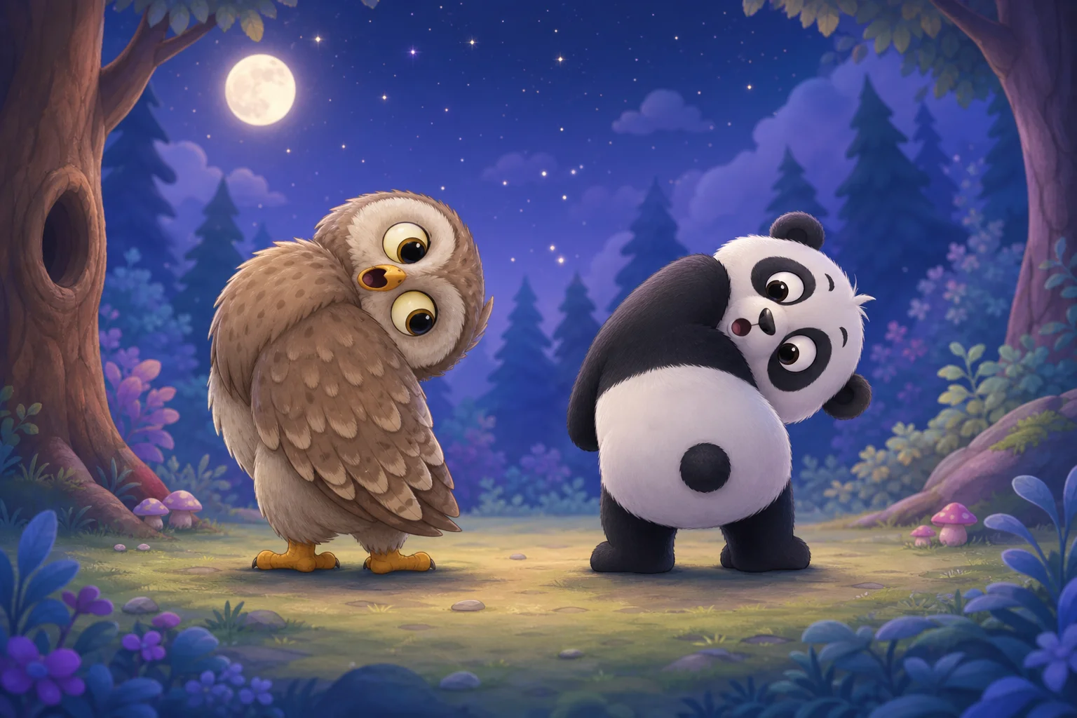 The Owl Turns Its Head