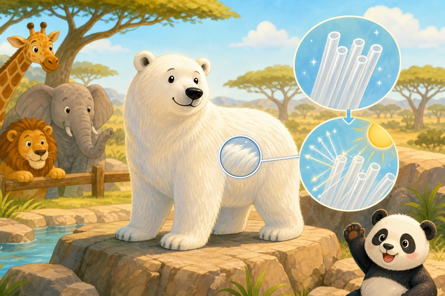 The Polar Bear's White Fur