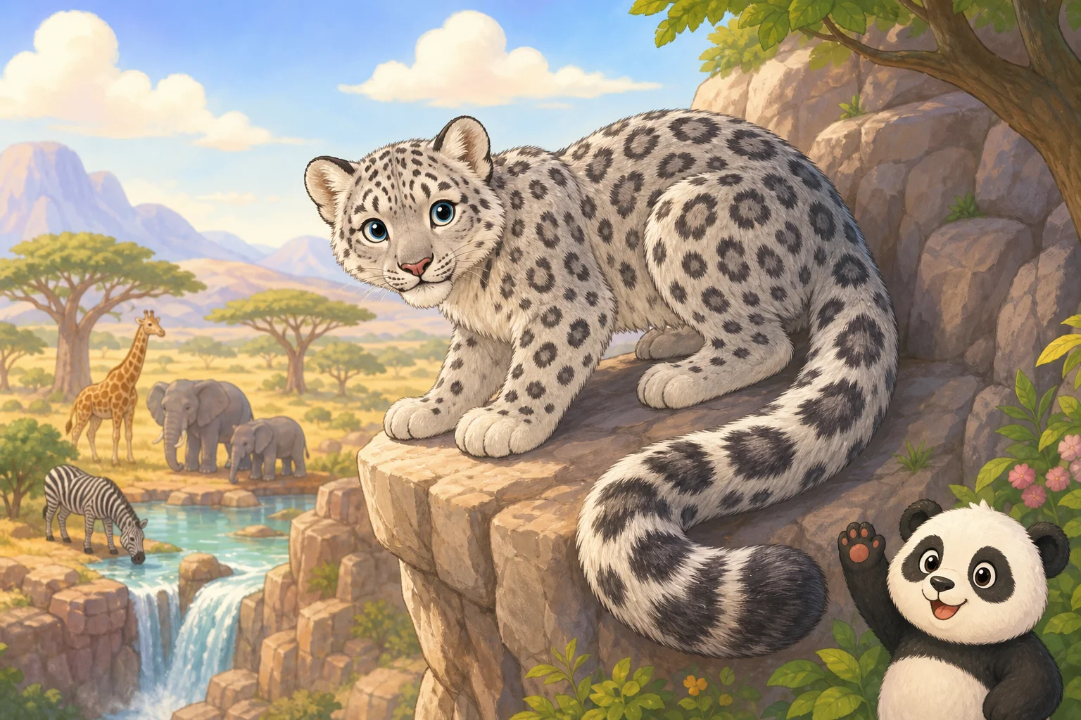 The Snow Leopard's Long Tail