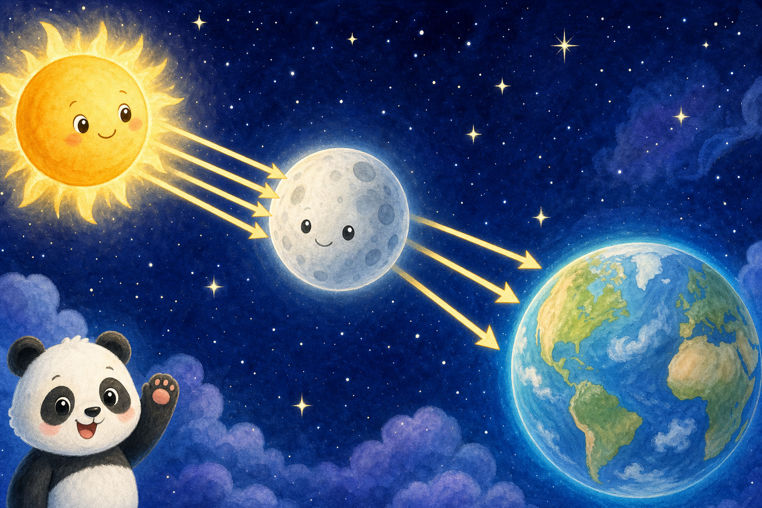 The Moon Reflects Sunlight