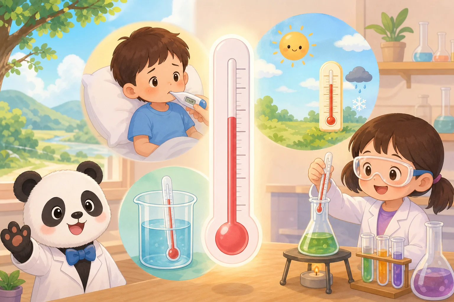 Thermometers Measure Temperature