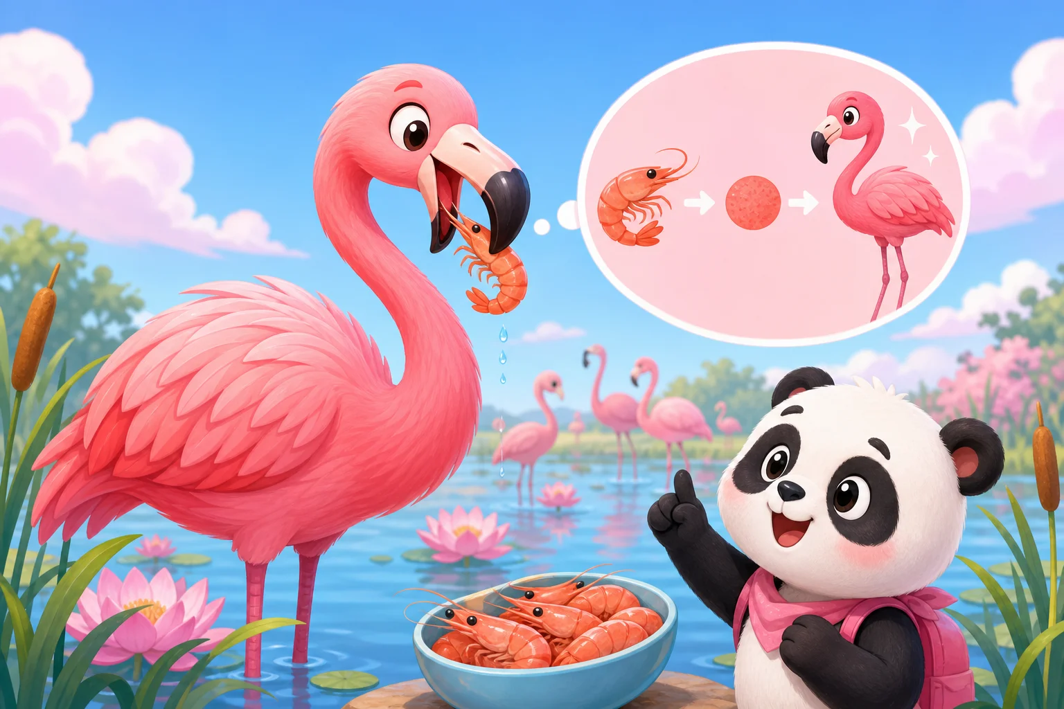Why Are Flamingos Pink?