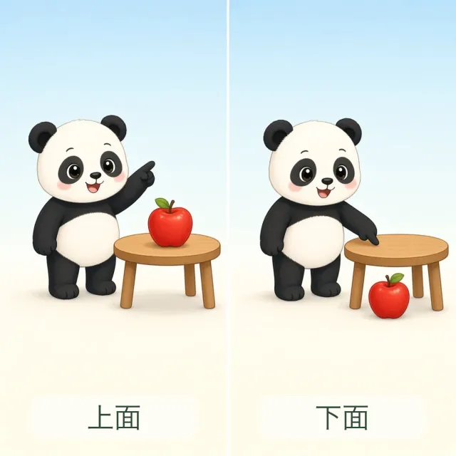 上面 — 下面