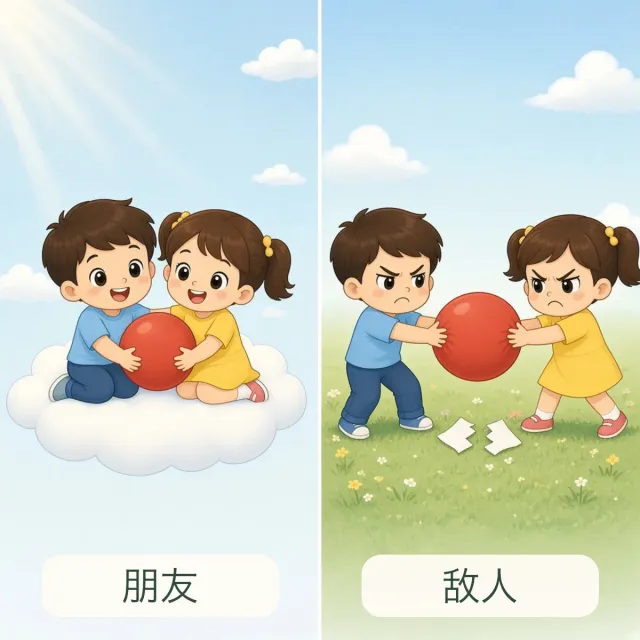 朋友 — 敌人