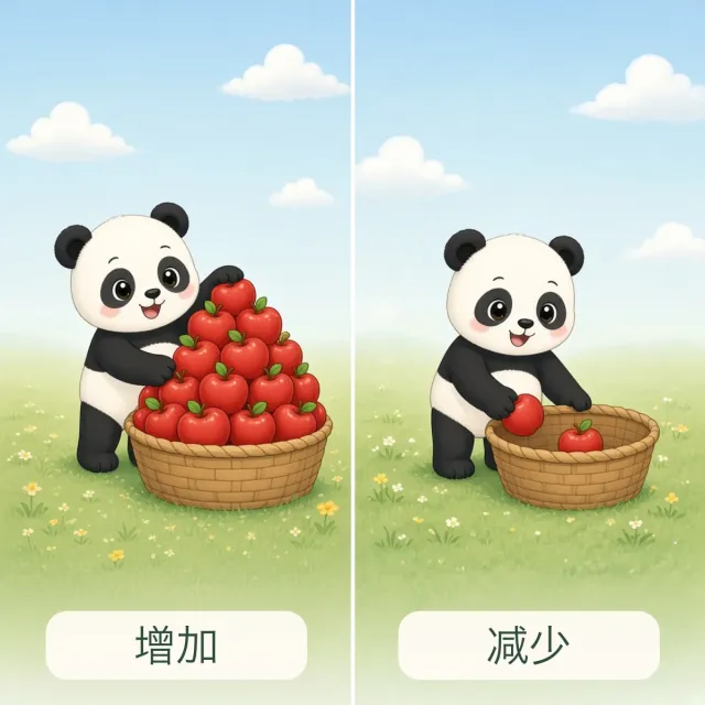 增加 — 减少