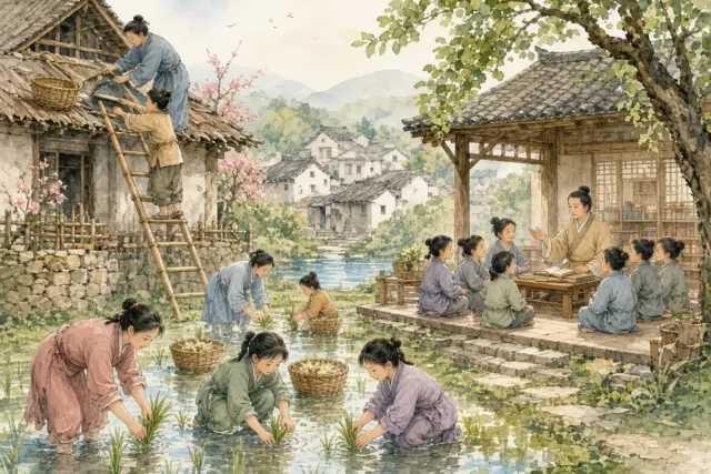 插画：励精图治，振奋精神，想办法治理好国家