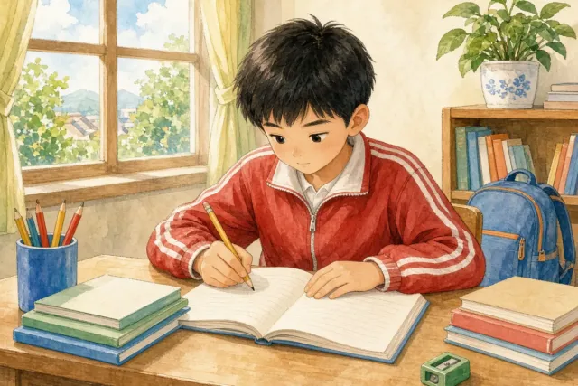 插画：一心一意，形容做事专心，没有别的想法