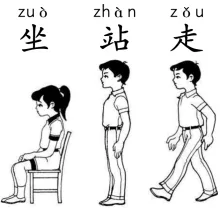 坐站走 zuozhanzou