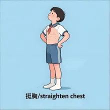 挺胸 tingxiong