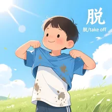 脱 tuo