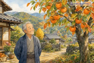 柿子树爷爷/Grandpa Persimmon Tree