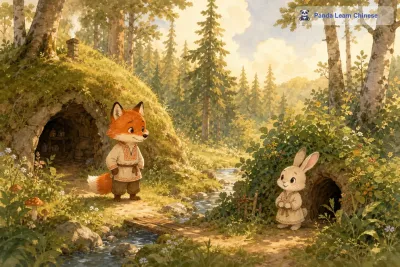 小狐狸和小兔子/Little Fox and Little Rabbit