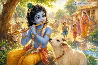 蓝神克里希纳 / The Blue God Krishna