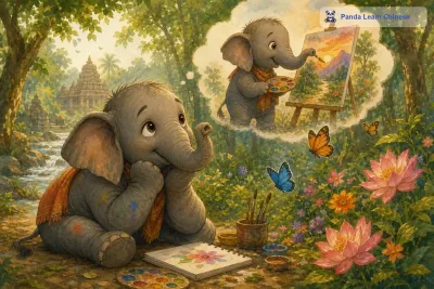 小象画家/The Little Elephant Painter
