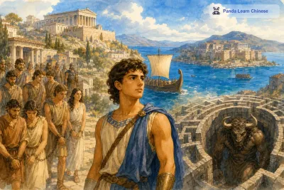 忒修斯与牛头怪/Theseus and Minotaur